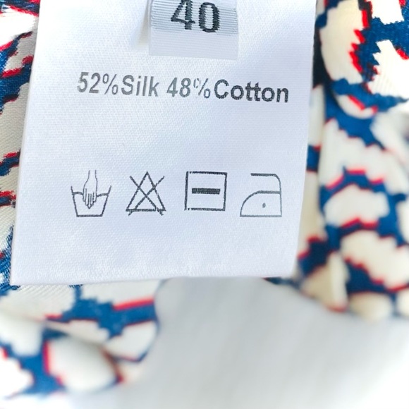 SOLDโจMads Nรธrgaard | M/L | Silk Pixel Popo Black Red Blue Drawstring Shorts NWOT - Picture 9 of 13